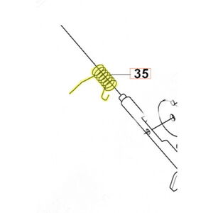 Husqvarna 343R - 345R karbur&aacute;tor tengely rug&oacute;