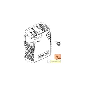 Oleo-Mac l&eacute;gszűrő fed&eacute;l csavar