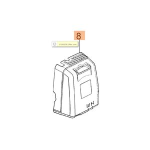 Oleo-Mac Sparta 37 - 370 - 38 - 380 - 42 - 44 - 440 levegőszűrő fed&eacute;l