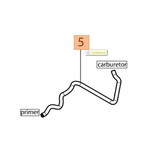 Oleo-Mac &uuml;zemanyag cső - primer pumpa